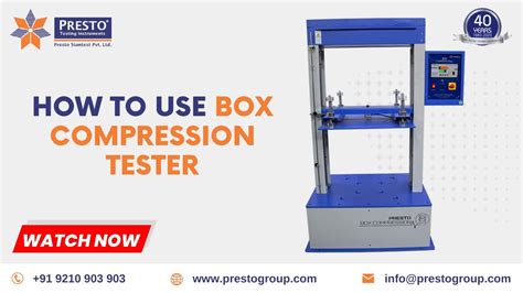 presto box compression tester|Box Compression Tester Computerised .